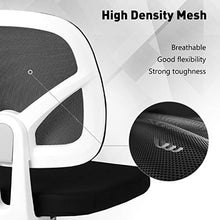 Load image into Gallery viewer, HBADA Office Chair, Mesh Desk Task Chair, Ergonomic Computer Chair with Adjustable Height for Adults and Kids,White