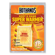 Load image into Gallery viewer, HotHands Body & Hand Super Warmers - Long Lasting Safe Natural Odorless Air Activated Warmers - Up to 18 Hours of Heat - 40 Individual Warmers