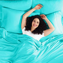 Load image into Gallery viewer, 6 Piece Queen Sheets - Bed Sheets Queen Size – Bed Sheet Set Queen Size - 6 PC Sheets - Deep Pocket Queen Sheets Microfiber Queen Bedding Sets Hypoallergenic Sheets - Queen - Teal Blue