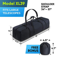 Load image into Gallery viewer, BagMate Multipurpose Telescope Bag, 39x12.3x12.3 inch – Shock-Absorbent Telescope Carrying Case with Adjustable Shoulder Strap and Extra Storage – Water Repellent