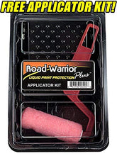 Load image into Gallery viewer, Road Warrior Plus Paint Protection Film - Temporary Roll-On Automotive Exterior Protector from Rocks, Scratch and Chips - Coating Applies White, Dries Clear - 8oz Kit