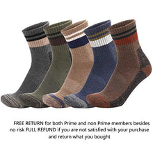 Load image into Gallery viewer, X.ANZG Socks for Men Athletic Socks Men's Cotton Socks Casual Men's Socks Warm Comfortable Breathable 5 Pairs