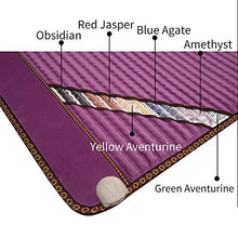 Load image into Gallery viewer, PHYMAT Far Infrared Amethyst Heating Pad (67"x27")- 5 Color Natural Crystal Heat Mat - Amethyst Infrared Heating Mat with Auto Shut Off - EMF Free,Overheat Protection,Smart Control