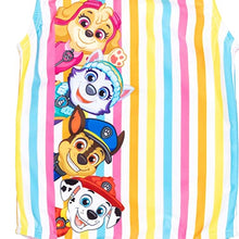 Load image into Gallery viewer, Paw Patrol Marshall Rubble Chase Big Girls 5 Piece Swimsuit Set: One-Piece Swimsuit Swim Rash Guard Tankini Top Bottom Skort Rainbow 8