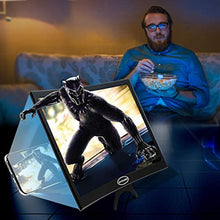 Load image into Gallery viewer, 12'' Curved Screen Magnifier Cell Phone 3D HD Anti-Blue Light Amplifier Projector Screen Enlarger for Movies, Videos, and Gaming, Foldable Phone Stand Compatible with iPhone and Android All Cellphones