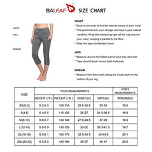 Load image into Gallery viewer, BALEAF Women's Workout Yoga High Waist Capris Pocketed Cropped Leggings 3/4 Exercise Athletic Tights Black Size L