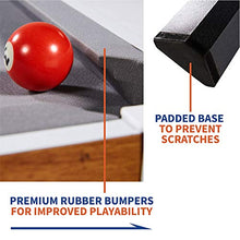 Load image into Gallery viewer, Rally and Roar Tabletop Billiards Mini Pool Game, Includes Ball Set, Rack, 2 Cues, Chalk and Brush