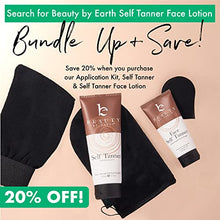 Load image into Gallery viewer, Self Tanner Face & Body - With Organic Aloe Vera & Shea Butter, Sunless Tanning Lotion, Bronzer Buildable Light, Medium or Dark Tan, Fake Tan Self Tanners Best Sellers, 7.5oz (body) 3oz (face)