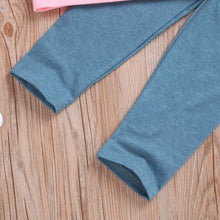 Load image into Gallery viewer, Toddler Girls Clothes Winter Warm Long Sleeve Tops Long Pants suit Kids Soft cotton 2Pcs Set(Pink, 120(5T))