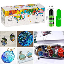 Load image into Gallery viewer, Epoxy Resin Pigment, M.A.K 27 Bottles Transparent Epoxy Resin Liquid Dye High Concentration Resin Colorant for Epoxy Resin Crafts Art Coloring, Painting, Jewelry DIY Making, Each 10ml