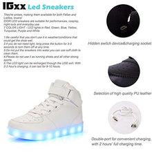 Load image into Gallery viewer, IGxx Men LED Light Up Sneakers for Men High Top LED Shoes Light Up USB Recharging Shoes Women Glowing Luminous Flashing Light Shoes LED Kids Halloween White