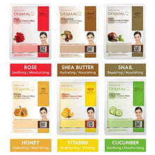 Load image into Gallery viewer, DERMAL 12 Pack Combo Best Value Set Collagen Essence Mask Sheet | Sodium Hyaluronate & Hydrolyzed Collagen Nature Made Fresh Mask | Best Korean Skin Care Mask