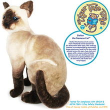 Load image into Gallery viewer, Stefan The Siamese Cat - 14 Inch Stuffed Animal Plush - by Tiger Tale Toys