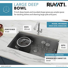 Load image into Gallery viewer, Ruvati 32-inch Workstation Ledge Undermount 16 Gauge Stainless Steel Kitchen Sink Single Bowl - RVH8300