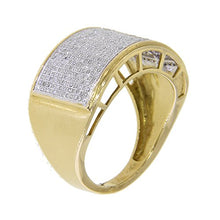Load image into Gallery viewer, 0.77 Carat (Ctw) 10K Gold Round White Diamond Men's Micropave Hip Hop Pinky Ring 3/4 CT (8)