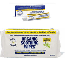 Load image into Gallery viewer, Doctor Butler's Hemorrhoid & Fissure Ointment & Organic Soothing Wipe Bundle