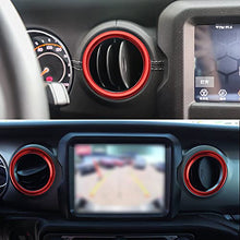 Load image into Gallery viewer, LECART for Jeep Gladiator Accessories Red Interior Trim Air Vent Covers for Jeep Wrangler JL JLU 2018-2022 Gladiator JT 2020 2021 2022