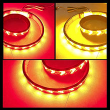 Load image into Gallery viewer, Chemini 60" LED Tailgate Light Bar Amber Leather Arrow Truck Tail Light Strip Double Flash Light Drillless Installation for Lorry Truck Pickup Truck Light Brake Lights Turn Signals Light