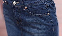 Load image into Gallery viewer, chouyatou Women's Casual Short Denim Skirt (Medium, Lblue)