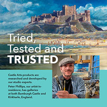 Load image into Gallery viewer, Castle Art Supplies Graphite Drawing Pencils and Sketch Set (40-Piece Kit), Complete Artist Kit Includes Charcoals, Pastels and Zippered Carry Case, Includes Rare Pop-Up Stand