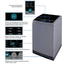 Load image into Gallery viewer, COMFEE’ 1.6 Cu.ft Portable Washing Machine, 11lbs Capacity Fully Automatic Compact Washer with Wheels, 6 Wash Programs Laundry Washer with Drain Pump, Ideal for Apartments, RV, Camping, Magnetic Gray