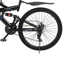 Load image into Gallery viewer, Lroplie R2 Commuter Aluminum Road Bike 21 Speed Bicycle Full Suspension MTB, 26in Carbon Steel Mountain Bike (Black (26 in 21 Speed))