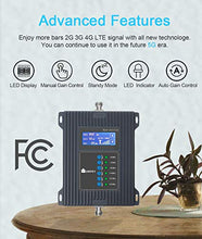 Load image into Gallery viewer, 5G Cell Phone Signal Booster for Home & Office- Improves 4G LTE 3G GSM Signal for Verizon, AT&T, T-Mobile, Sprint - Multiple Band Repeater Band 2/4/5/12/13/17 for All US Carriers and Cellular Devices