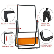 Load image into Gallery viewer, Pollenzic Stand White Board Double Sides Magnetic Dry Erase Easel White Board, 18.5x27 Inch, Portable Foldable with 1 Dry Eraser 16 Dry Erase Markers 8 Magnets Suit for Home Kids Office