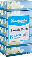Load image into Gallery viewer, Finetouch Soft Facial Tissues 2 Ply Box of 130 Pack of 6 (780 Facial Tissues Toatal) Family Pack (6)