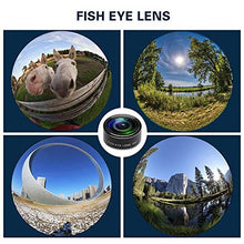Load image into Gallery viewer, SHUTTERMOON UPGRADED Phone Camera Lens Kit for iPhone 11/Xs/R/X/8/7/6s/Smartphones/Pixel/Samsung/Android Phones Camera. 2xTele Lens Zoom Lens+Fisheye Lens+Super Wide Angle Lens&Macro Lens+CPL (5 in 1)