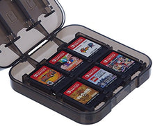 Load image into Gallery viewer, Amazon Basics Game Storage Case for 24 Nintendo Switch Games - 3.4 x 3.4 x 1 Inches, Black