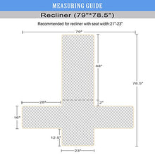 Load image into Gallery viewer, Ameritex Waterproof Nonslip Recliner Cover Stay in Place, Dog Chair Cover Furniture Protector, Ideal Recliner Slipcovers for Pets and Kids (23", Beige)