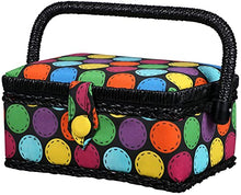 Load image into Gallery viewer, SINGER 07272 Polka Dot Small Sewing Basket with Sewing Kit Accessories