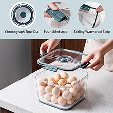 Load image into Gallery viewer, Refrigerator Organizer Bins Food Storage Containers Set Produce Saver Stackable Fridge Storage Food Container with Removable Drain Tray for Produce, Fruits, Vegetables, Meat and Fish (Yellow)