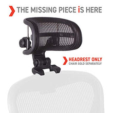 Load image into Gallery viewer, The Original Headrest for The Herman Miller Aeron Chair H3 Lead | Colors and Mesh Match Classic Aeron Chair 2016 and Earlier Models | Headrest ONLY - Chair Not Included