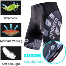 Load image into Gallery viewer, sponeed Padded Cycling Shorts Men Bicycle Underwear Half Pants Bike Bottoms US Large Grey