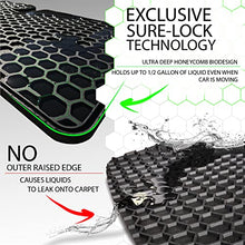 Load image into Gallery viewer, HEA #1 Tesla Model Y Floor Mats 2021 2022 21 22 All Weather Waterproof Modern Honeycomb Rubber - Black Interior Trunk Frunk Storage