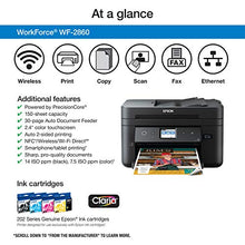 Load image into Gallery viewer, Epson Workforce WF-2860 All-in-One Wireless Color Printer with Scanner, Copier, Fax, Ethernet, Wi-Fi Direct and NFC, Amazon Dash Replenishment Ready