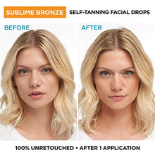 Load image into Gallery viewer, L'Oreal Paris Sublime Bronze Self Tan Drops for Face, Hyaluronic Acid, Self-Tanning Facial Drops, Buildable Tan, Customizable Sun-Kissed Glow, Gradual Tan, Fragrance-Free, 1 fl oz Packaging May Vary