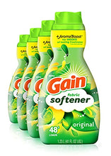 Load image into Gallery viewer, Gain Laundry Fabric Softener Liquid, Original Scent, 41 fl oz, 48 loads, HE Compatible, Pack of 4, (Packaging May Vary)