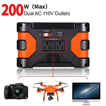 Load image into Gallery viewer, 200W Peak Power Station, Flashfish CPAP Battery 166Wh 45000mAh Backup Power Pack 110V 150W Lithium Battery Pack Camping Solar Generator For CPAP Camping Home Emergency Power Supply