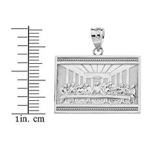 Load image into Gallery viewer, Sterling Silver The Last Supper of Jesus with His Disciples Pendant Necklace, 16"