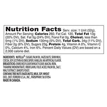 Load image into Gallery viewer, Nutella and Go Snack Packs, Chocolate Hazelnut Spread with Breadsticks, Perfect Bulk Snacks for Kids' Lunch Boxes, Great for Holiday Stocking Stuffers, 1.8 oz, Pack of 12