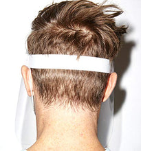 Load image into Gallery viewer, Shield Our Heroes NYC Protective Face Shield 5 Pack - Hand Made In USA - Hand Sewn - Durable - Clear Polycarbonate PETG - Comfort Foam - Form Fitting Elastic - Unisex