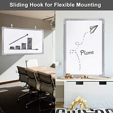 Load image into Gallery viewer, Magnetic Whiteboard, GALSOAR 48x36 Inches Ultra Slim, Lightweight Magnetic Dry Erase Board, Accessories, Silver Aluminium Frame, Includes White Board Pen, Pen Tray, Eraser, 4 Magnets