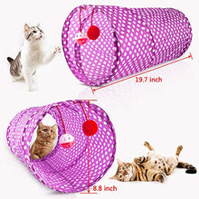 Load image into Gallery viewer, MIBOTE 28 Pcs Cat Toys Kitten Toys Assorted, Cat Tunnel Catnip Fish Feather Teaser Wand Fish Fluffy Mouse Mice Balls and Bells Toys for Cat Puppy Kitty with Storage Bag