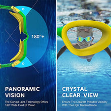 Load image into Gallery viewer, Kids Swim Goggles, OMID 2 Packs P2 Comfortable Polarized Unisex-child Swimming Goggles, Anti-Fog No Leaking Swim Goggles for Children with UV Protection Age 6-14 (Green Silver+Black Blue)