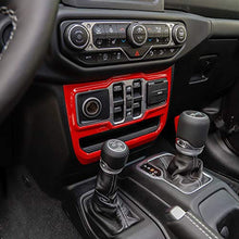 Load image into Gallery viewer, JeCar Window Control Panel Trim Cover Interior Decoration Accessories for 2018-2022 Jeep Wrangler JL JLU & 2020-2022 Gladiator JT, Red