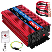Load image into Gallery viewer, ETREPOW 2000 Watt/4000 Watt Pure Sine Wave Power Inverter 12V DC to 110V /120V AC Power Converter Wireless Remote Control-Off-Grid Inverter for Outdoor ,Home,Camping, RV,Truck,Car