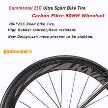 Load image into Gallery viewer, SAVADECK Phantom 2.0 Carbon Fiber Road Bike 700C Racing Bicycle with Ultegra 8000 22 Speed Group Set, 25C Tire and Fizik Saddle (Black Grey, 560MM)